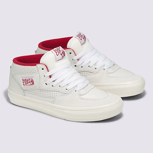 VANS Skate Half Cab Vintage Sport White/Red Sneakers Mid-Top Men’s Size 12 NEW - Picture 7 of 12